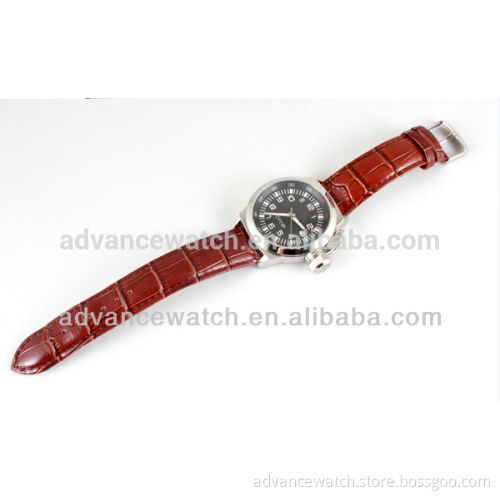 whole sale hot sale Stainless steel mechanical watch transparent caseback watches men